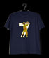 Quirkipedia Dhoni 7 Cricket IPL    Mens TShirts